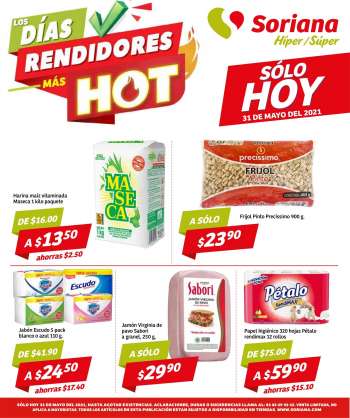 Folleto actual Soriana - 31.5.2021 - 31.5.2021.
