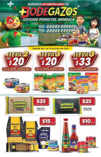 Folleto actual Bodega Aurrera - 1.6.2021 - 15.6.2021.