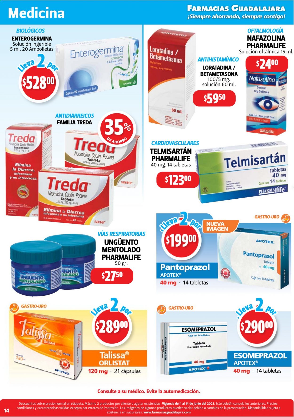 Catálogo Farmacias Guadalajara - 1.6.2021 - 14.6.2021. Página 14