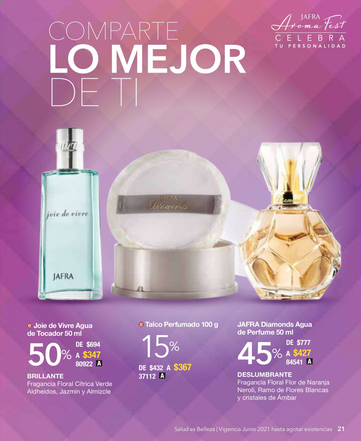 thumbnail - Folleto actual Jafra - 1.6.2021 - 30.6.2021 - Ventas - perfume. Página 21.