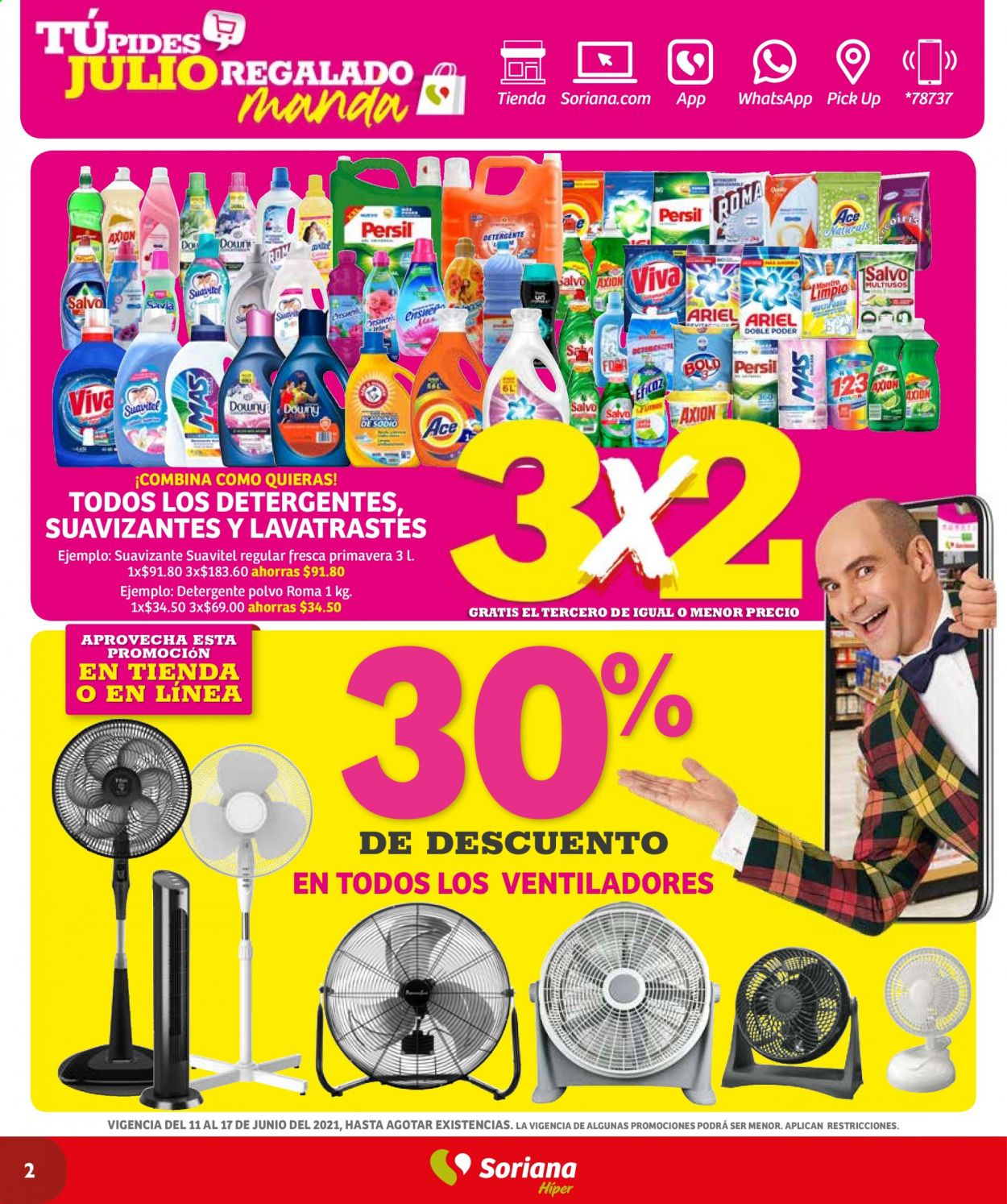Catálogo Soriana Híper - 11.6.2021 - 17.6.2021. Página 2