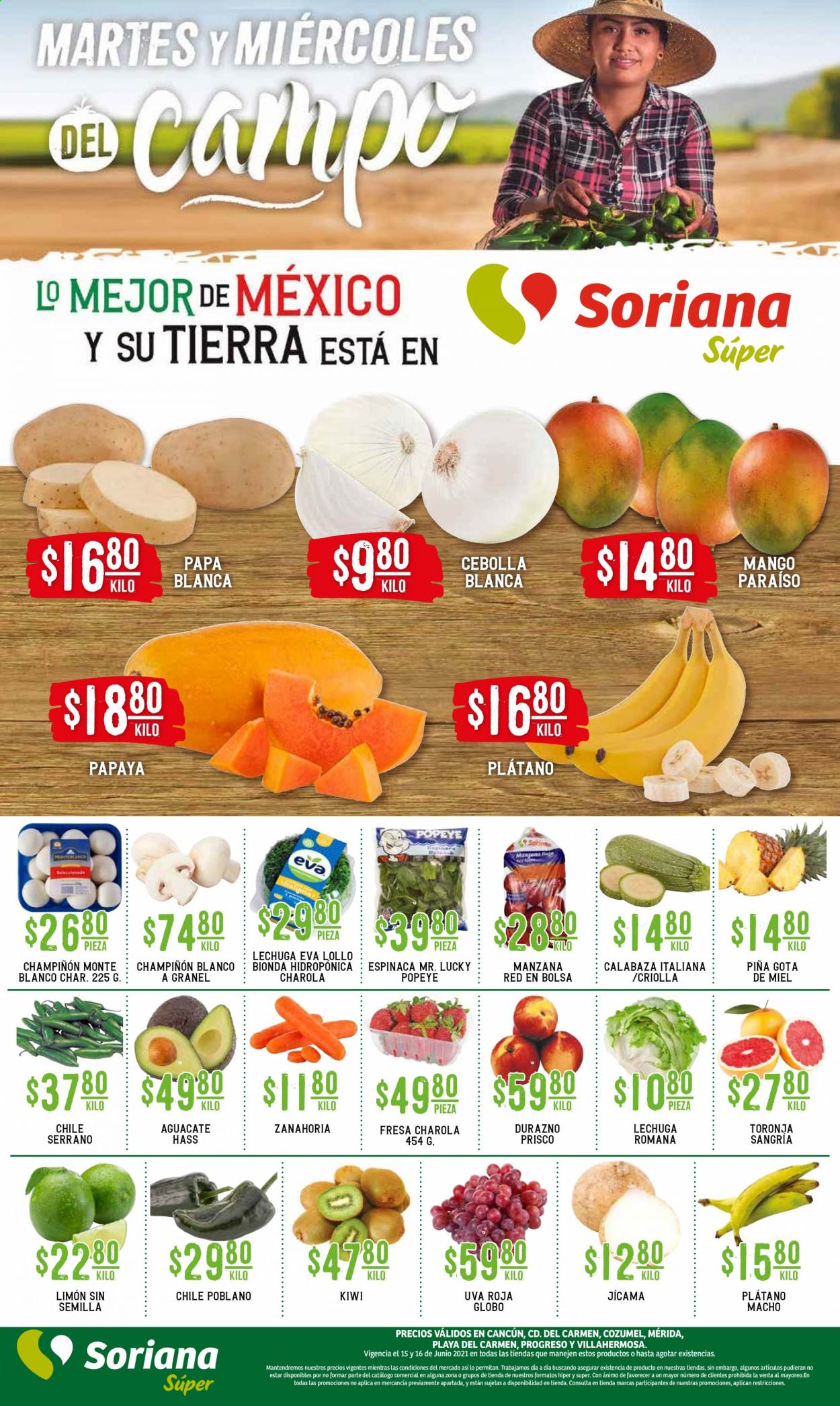 Catálogo Soriana Súper - 15.6.2021 - 16.6.2021. Página 1