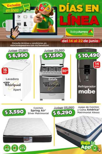 Folleto actual Bodega Aurrera - 14.6.2021 - 22.6.2021.