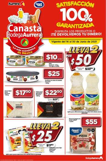 Folleto actual Bodega Aurrera - 16.6.2021 - 30.6.2021.
