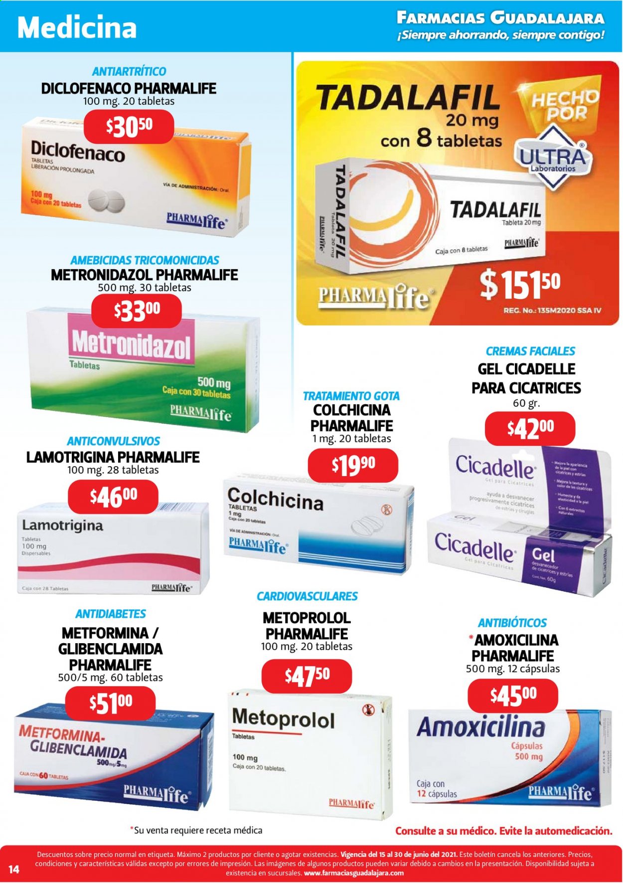 Catálogo Farmacias Guadalajara - 15.6.2021 - 30.6.2021. Página 14