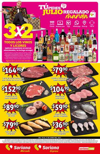 Folleto actual Soriana Mercado - 14.6.2021 - 21.6.2021.