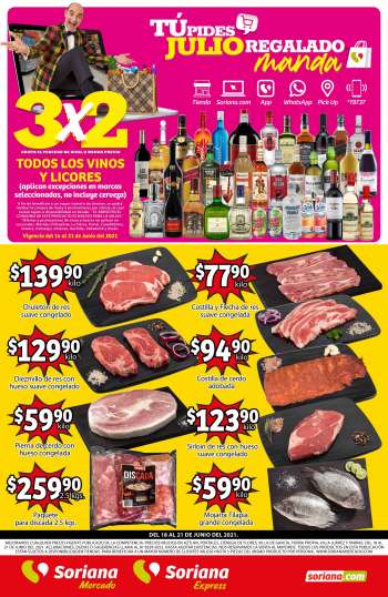 Folleto actual Soriana Mercado - 18.6.2021 - 21.6.2021.