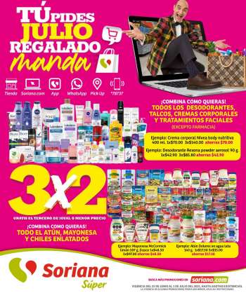 Folleto actual Soriana Súper - 25.6.2021 - 1.7.2021.