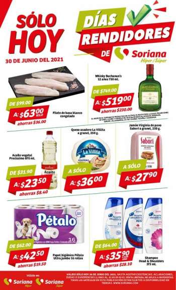 Folleto actual Soriana - 30.6.2021 - 30.6.2021.