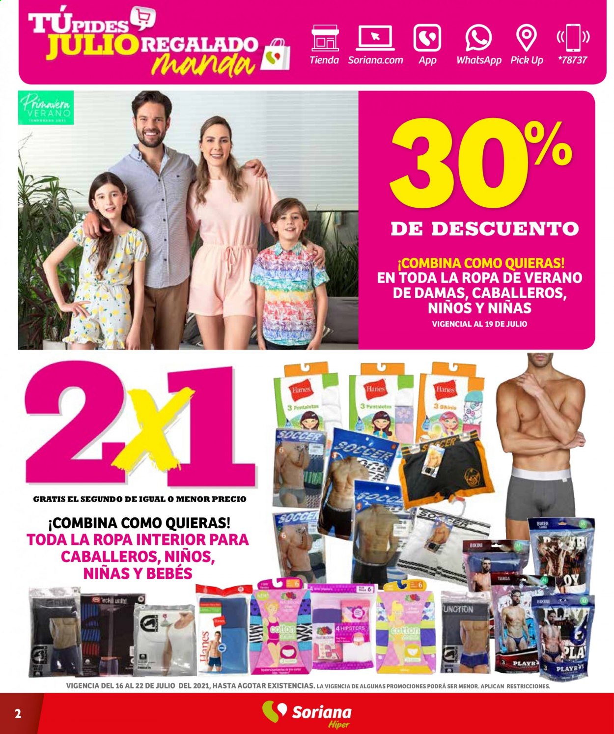Catálogo Soriana Híper - 16.7.2021 - 22.7.2021. Página 2