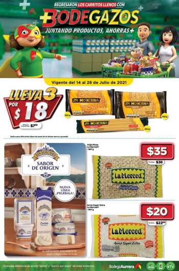 Folleto actual Bodega Aurrera - 14.7.2021 - 28.7.2021.