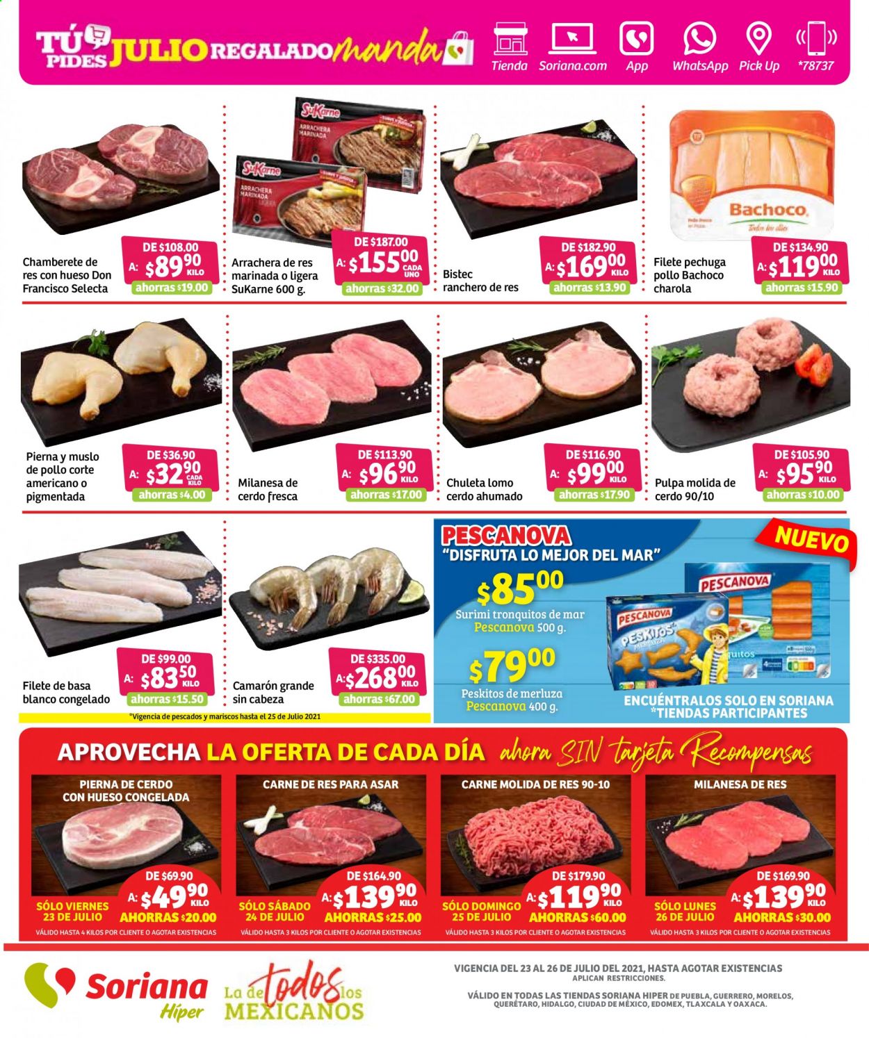 Catálogo Soriana Híper - 23.7.2021 - 26.7.2021. Página 1