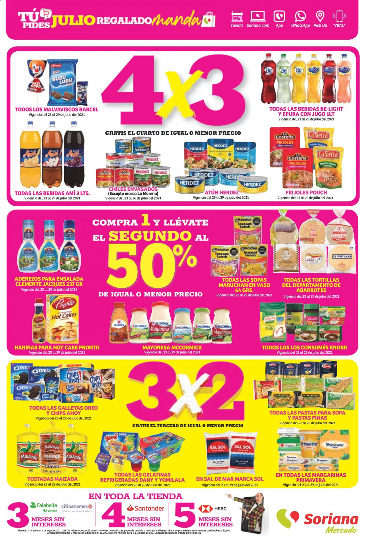 Catálogo Soriana Mercado - 23.7.2021 - 29.7.2021. Página 3