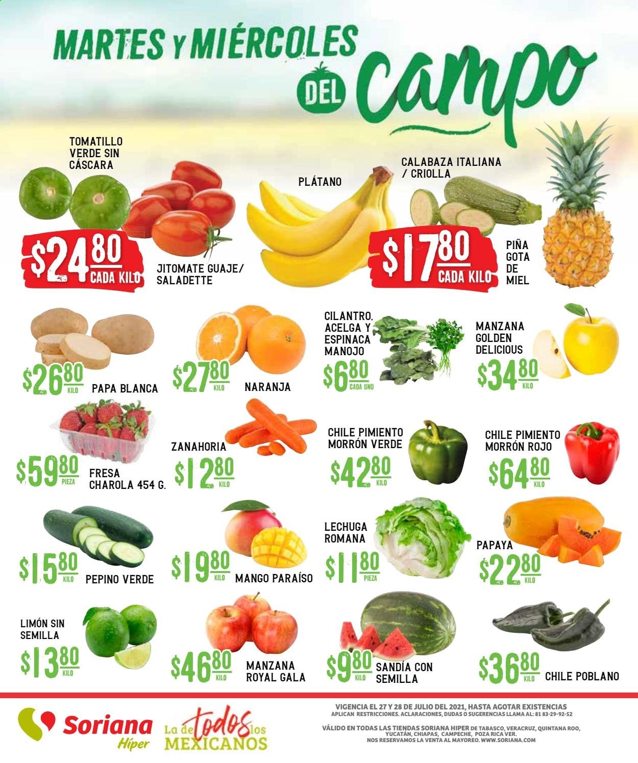 Catálogo Soriana Híper - 27.7.2021 - 28.7.2021. Página 2