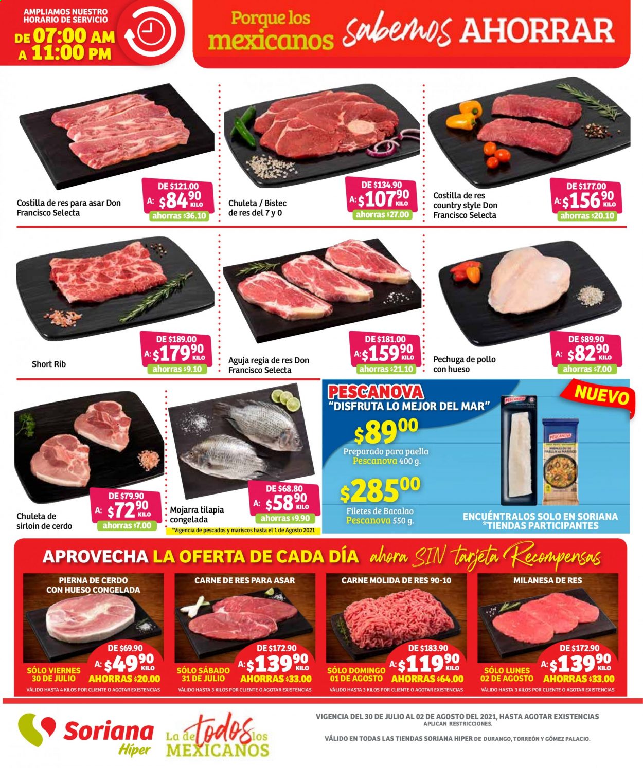 Catálogo Soriana Híper - 30.7.2021 - 2.8.2021. Página 1