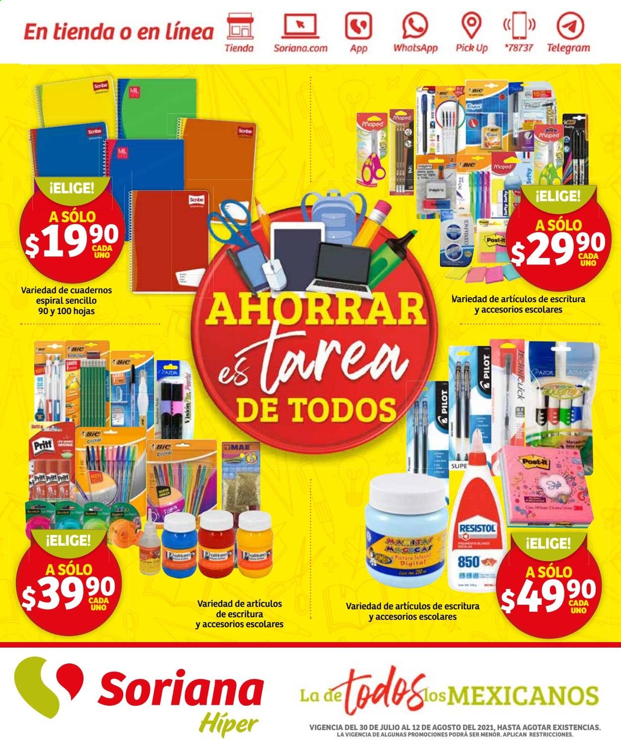 Catálogo Soriana Híper - 30.7.2021 - 12.8.2021. Página 1