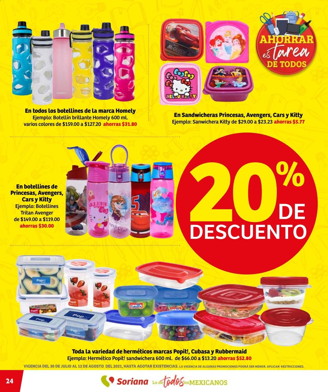 Catálogo Soriana Híper - 30.7.2021 - 12.8.2021. Página 24