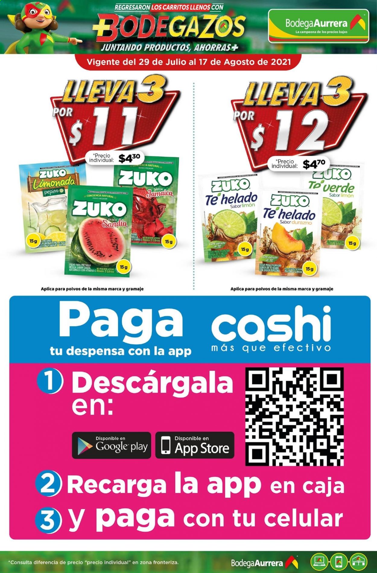 Catálogo Bodega Aurrerá - 29.7.2021 - 17.8.2021. Página 7