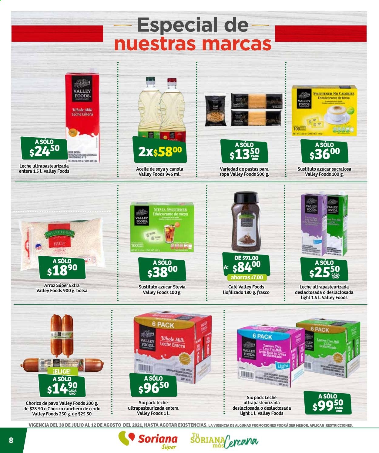 Catálogo Soriana Súper - 30.7.2021 - 12.8.2021. Página 8