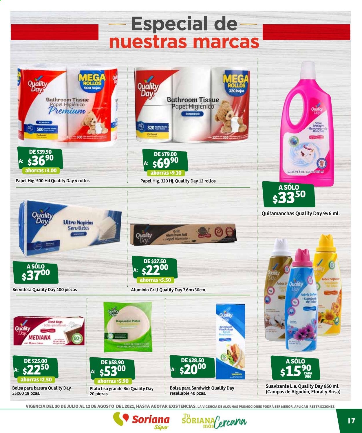 Catálogo Soriana Súper - 30.7.2021 - 12.8.2021. Página 17
