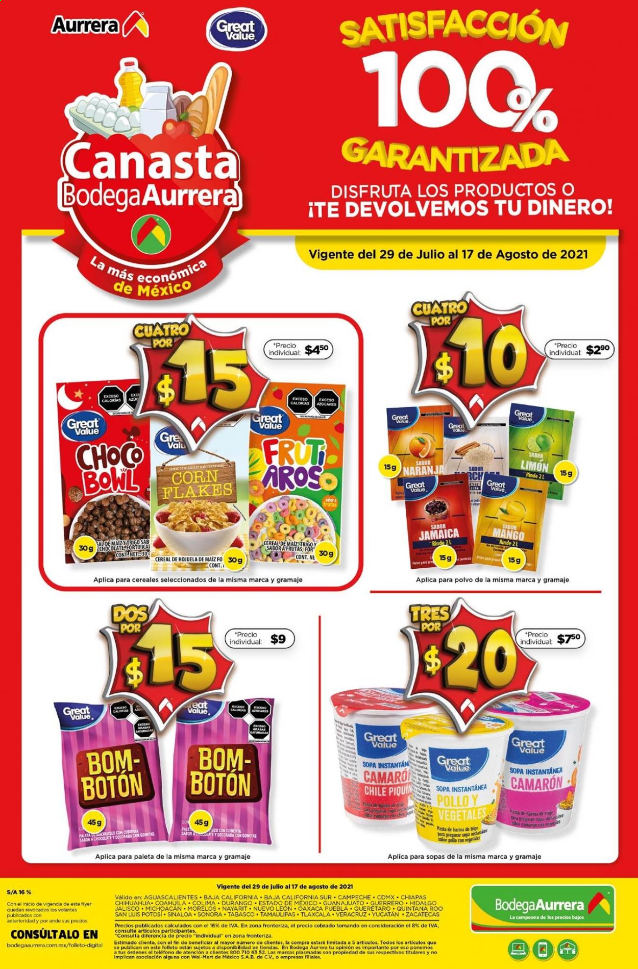 Catálogo Bodega Aurrerá - 29.7.2021 - 17.8.2021. Página 2
