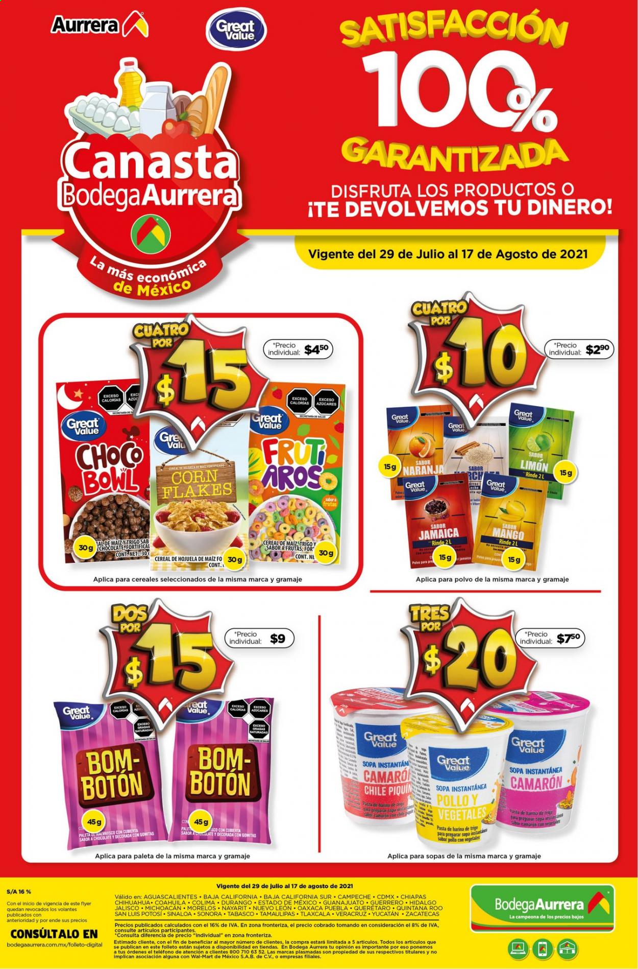Catálogo Bodega Aurrerá - 29.7.2021 - 17.8.2021. Página 2