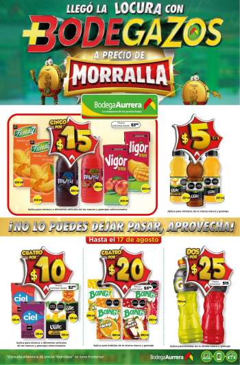 Folleto actual Bodega Aurrera - 29.7.2021 - 17.8.2021.