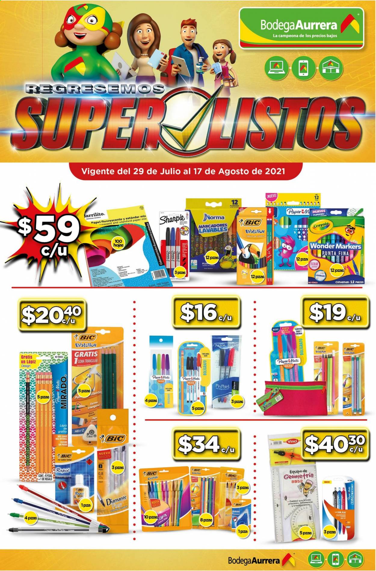 Catálogo Bodega Aurrerá - 29.7.2021 - 17.8.2021. Página 1