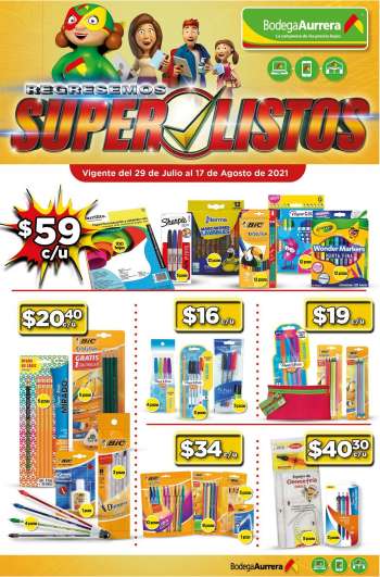 Folleto actual Bodega Aurrera - 29.7.2021 - 17.8.2021.