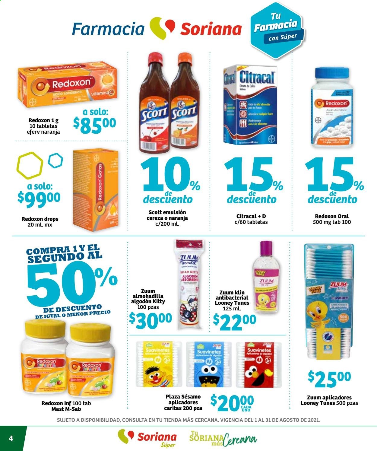 Catálogo Soriana Súper - 1.8.2021 - 31.8.2021. Página 4