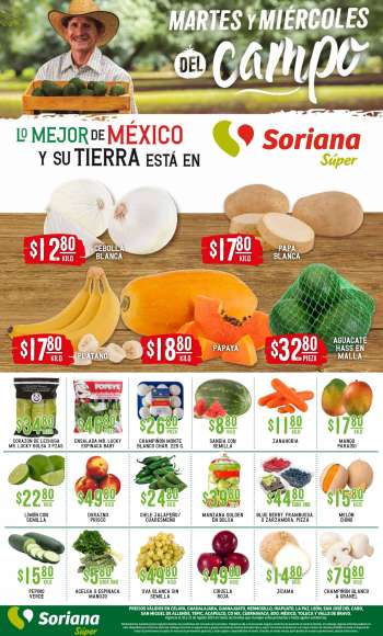 Folleto actual Soriana Súper - 10.8.2021 - 11.8.2021.