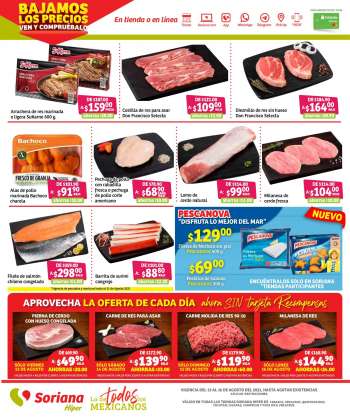 Folleto actual Soriana Híper - 13.8.2021 - 16.8.2021.