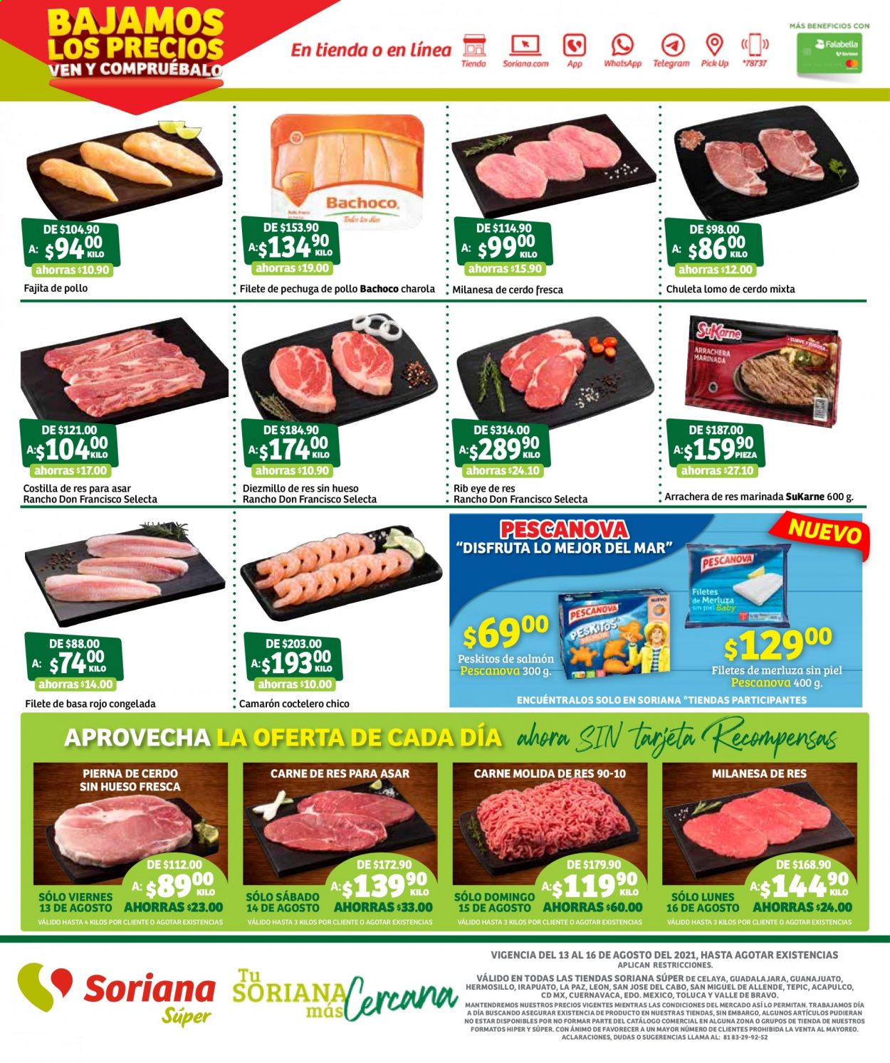 Catálogo Soriana Súper - 13.8.2021 - 16.8.2021. Página 1