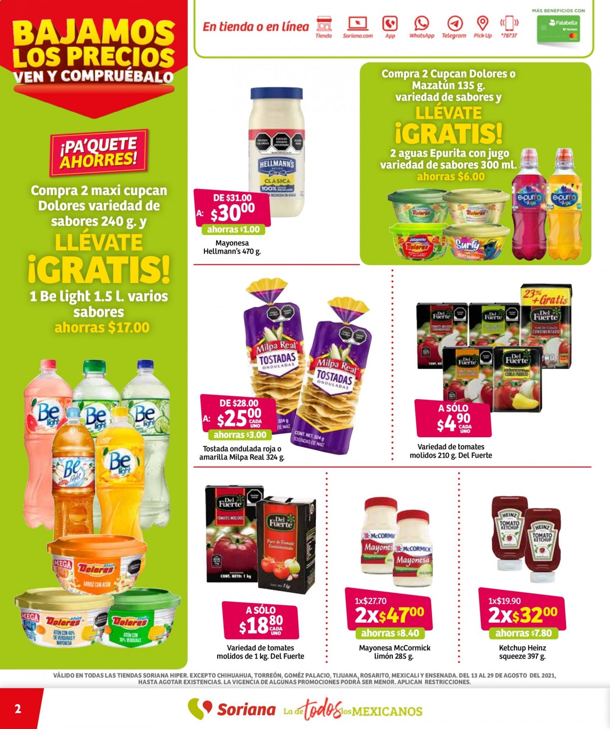 Catálogo Soriana Híper - 13.8.2021 - 29.8.2021. Página 2