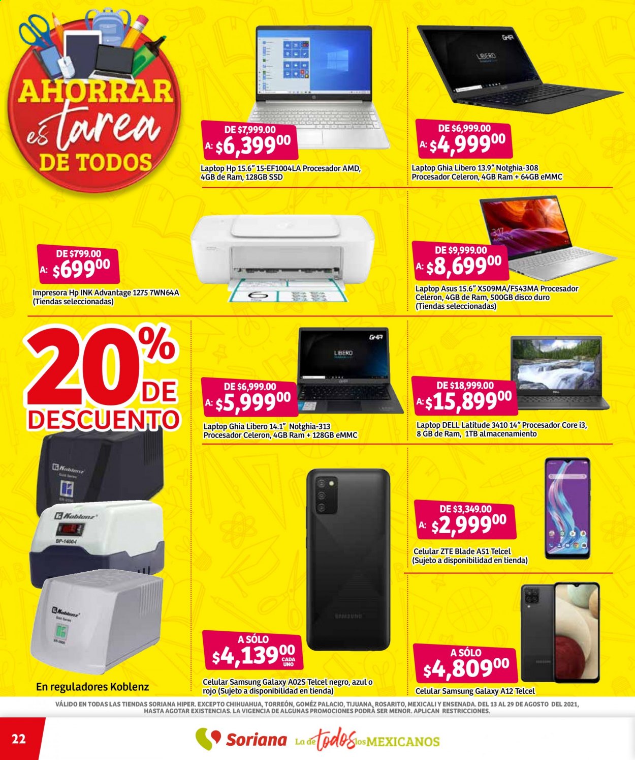 Catálogo Soriana Híper - 13.8.2021 - 29.8.2021. Página 22