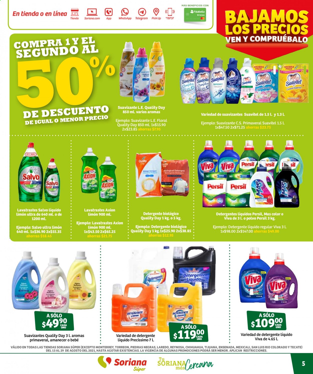 Catálogo Soriana Súper - 13.8.2021 - 29.8.2021. Página 5