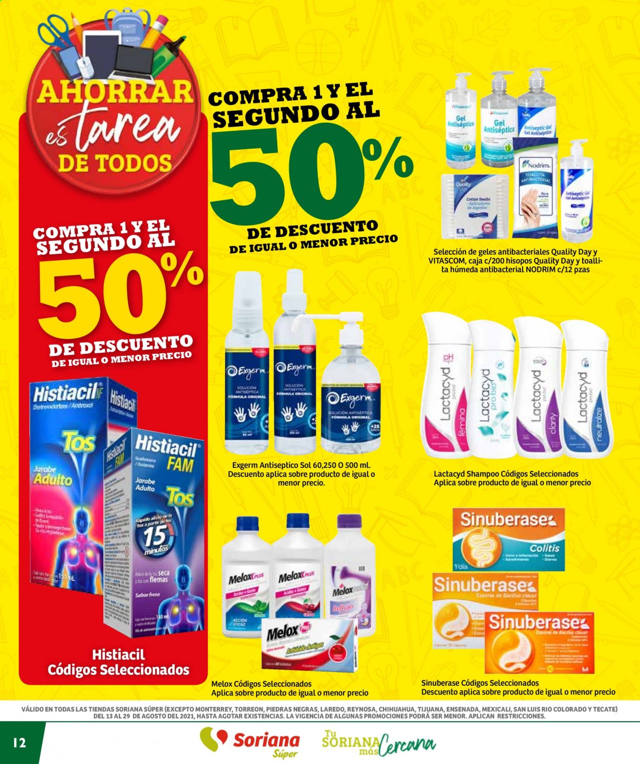 Catálogo Soriana Súper - 13.8.2021 - 29.8.2021. Página 12