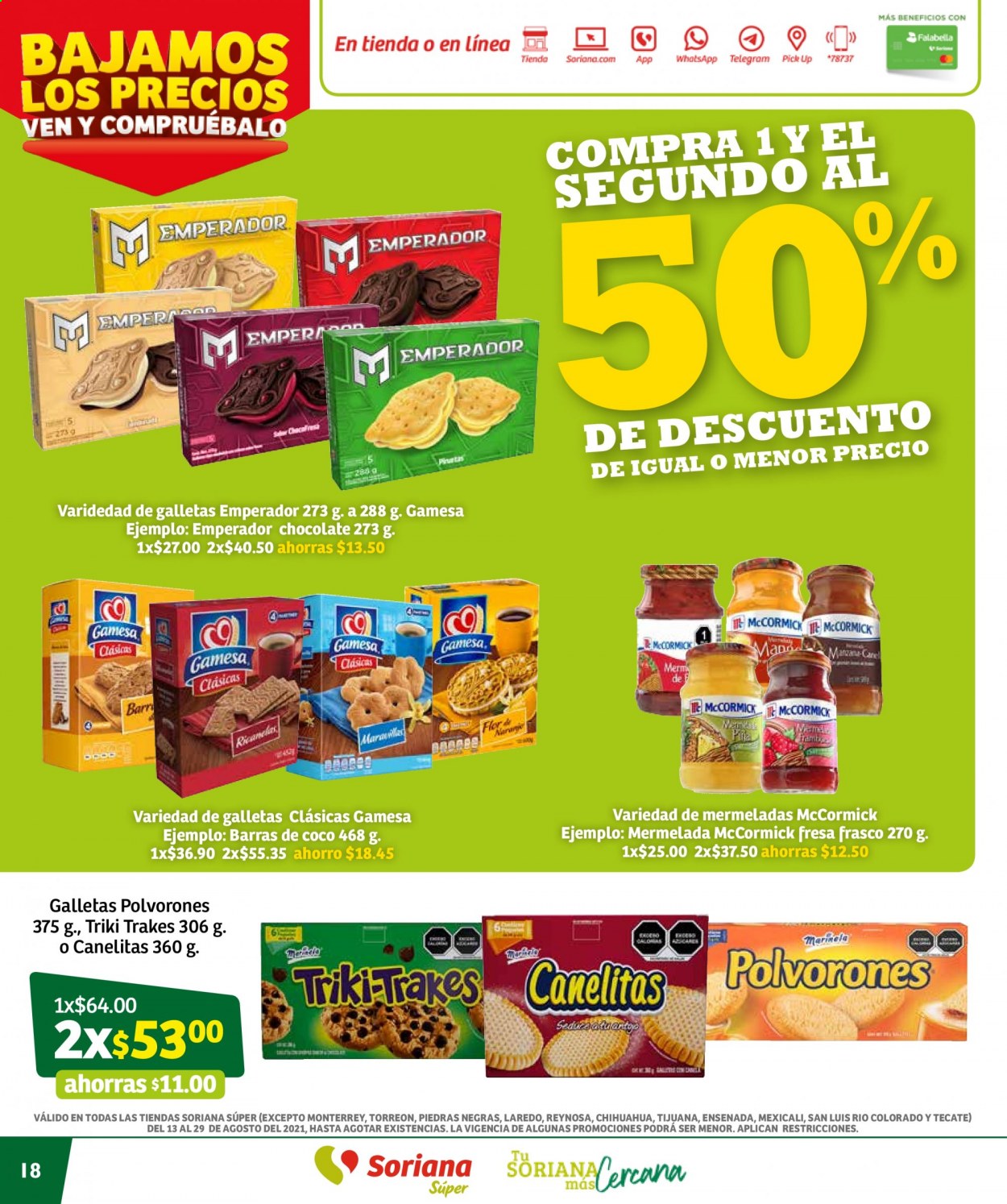 Catálogo Soriana Súper - 13.8.2021 - 29.8.2021. Página 18