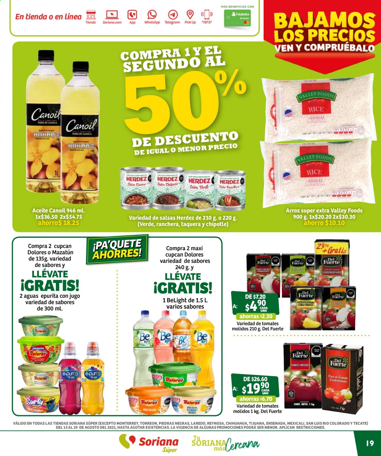 Catálogo Soriana Súper - 13.8.2021 - 29.8.2021. Página 19