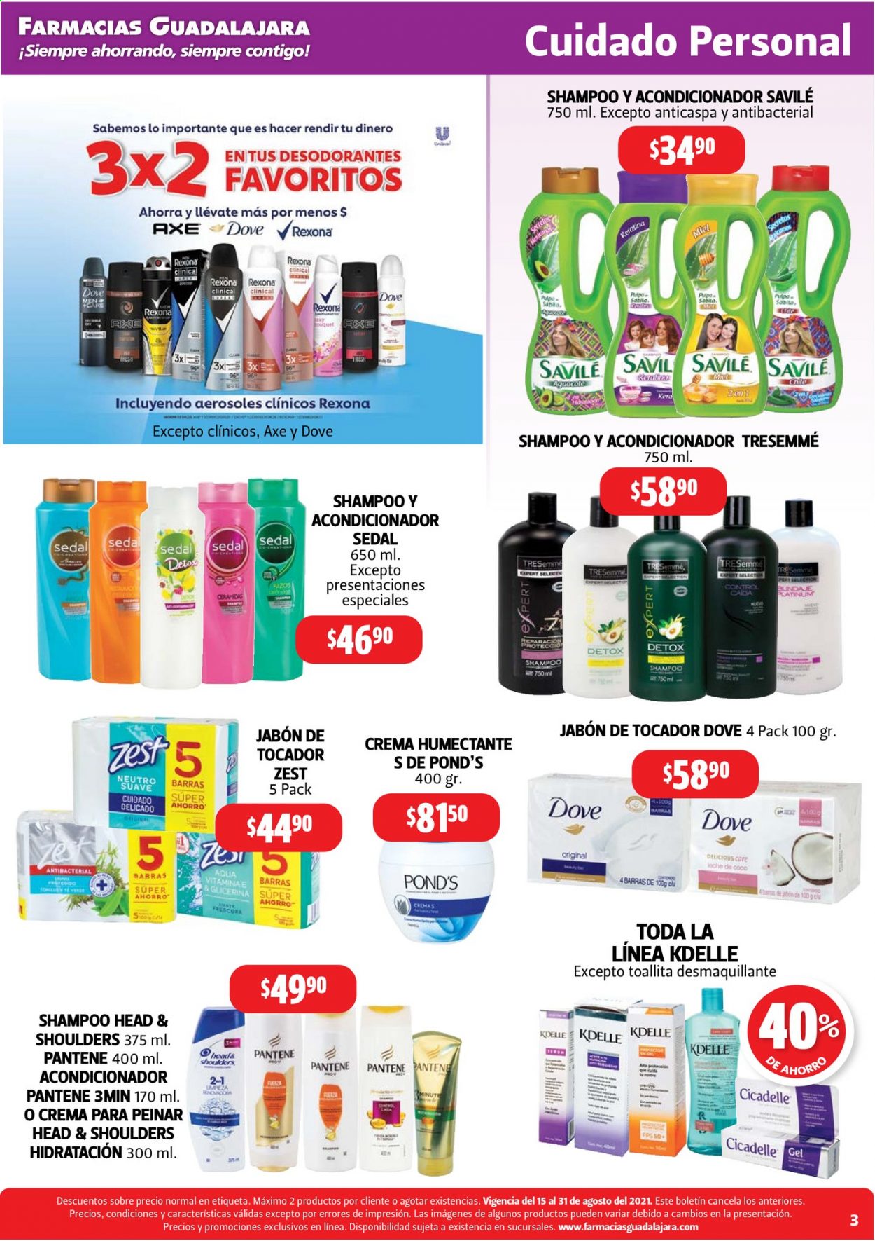 Catálogo Farmacias Guadalajara - 15.8.2021 - 31.8.2021. Página 3