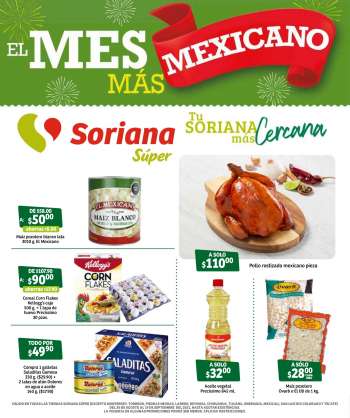 Folleto actual Soriana Súper - 30.8.2021 - 19.9.2021.