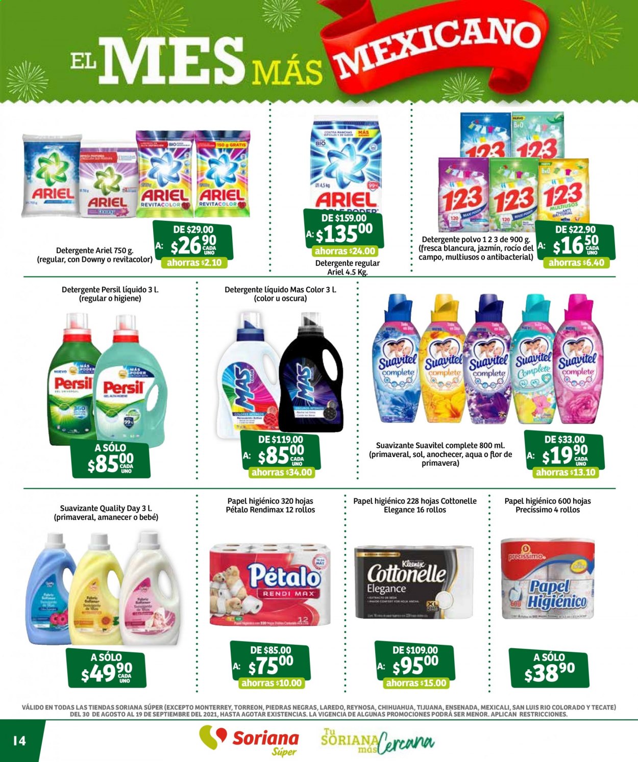 Catálogo Soriana Súper - 30.8.2021 - 19.9.2021. Página 14