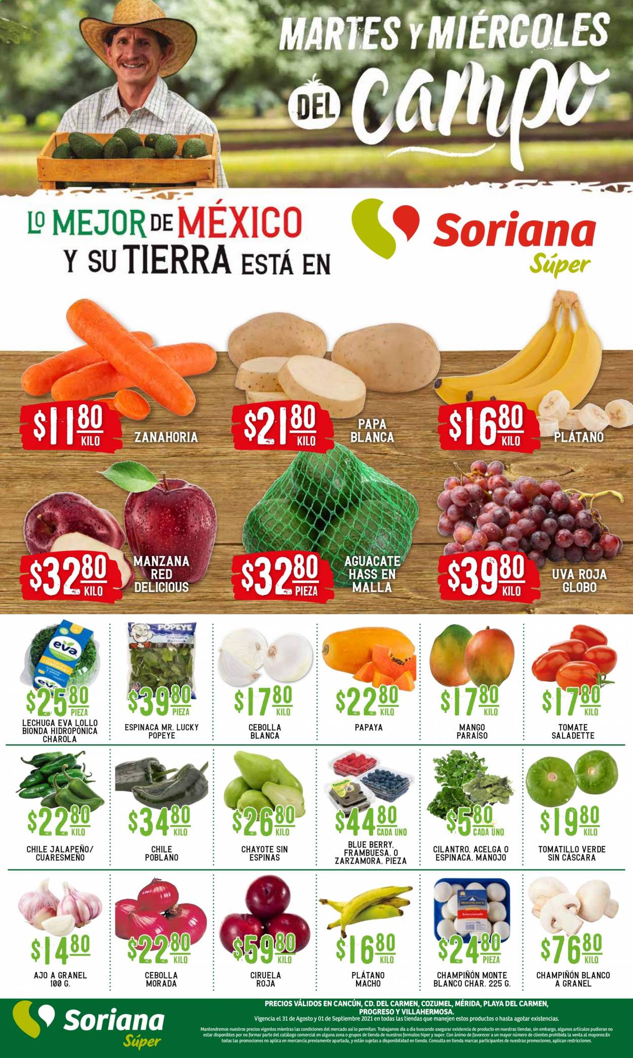 Catálogo Soriana Súper - 31.8.2021 - 1.9.2021. Página 1
