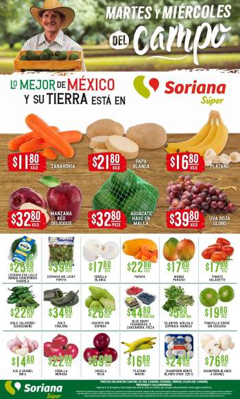 Folleto actual Soriana Súper - 31.8.2021 - 1.9.2021.
