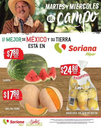 Folleto actual Soriana Híper - 31.8.2021 - 1.9.2021.