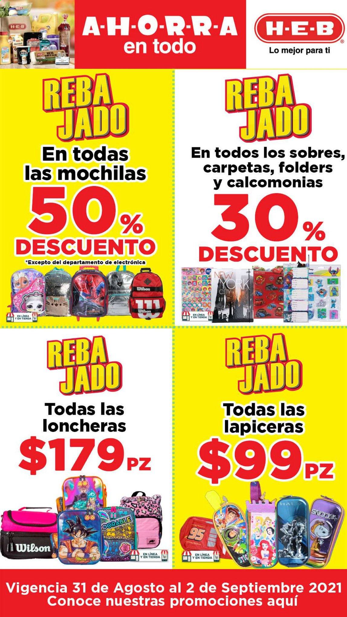 Catálogo H-E-B - 31.8.2021 - 2.9.2021. Página 1