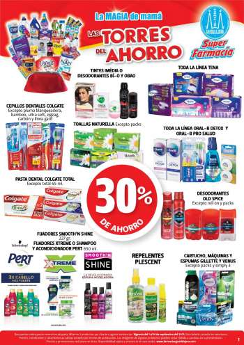 Folleto actual Farmacias Guadalajara - 1.9.2021 - 14.9.2021.