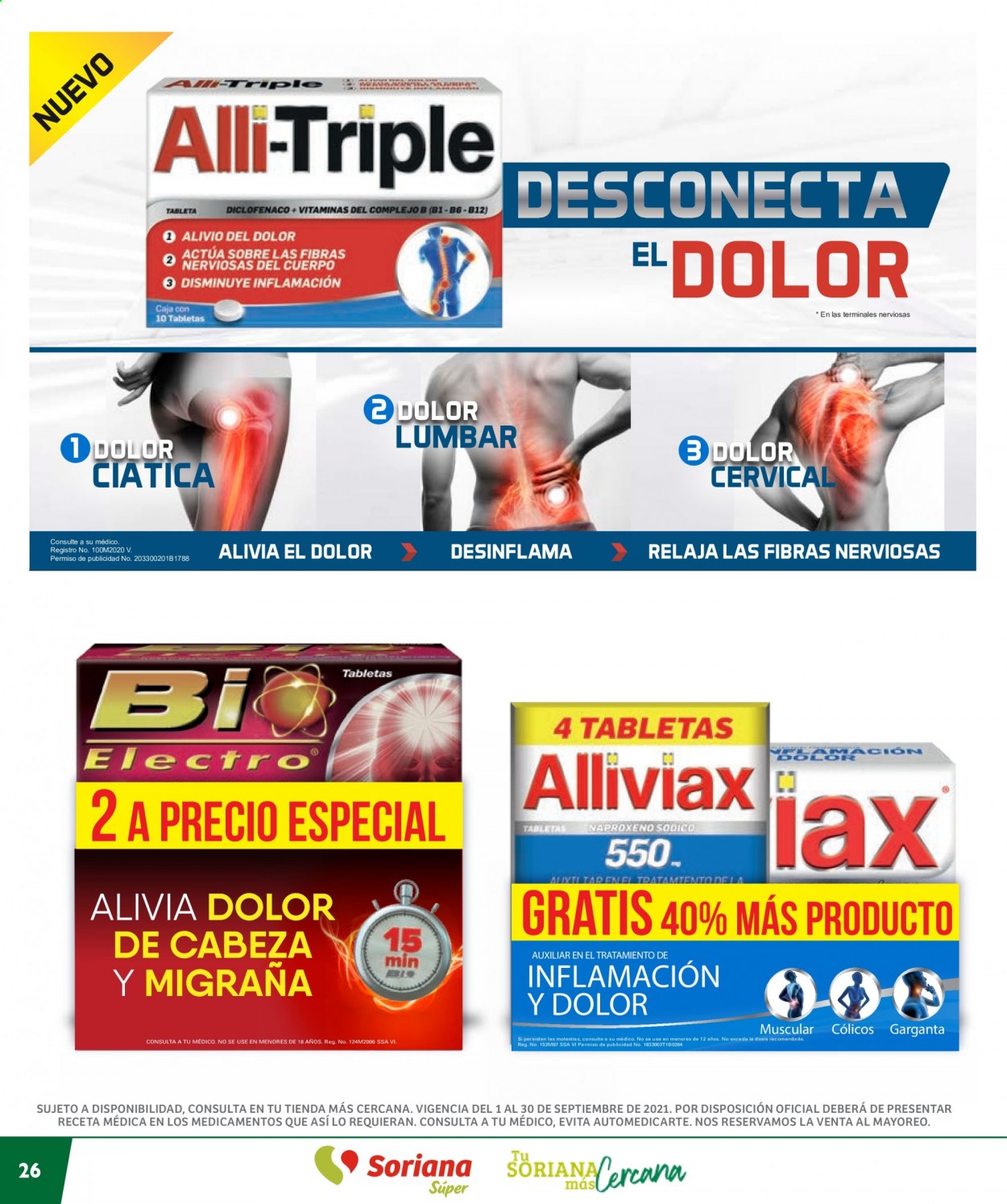 Catálogo Soriana Súper - 1.9.2021 - 30.9.2021. Página 26