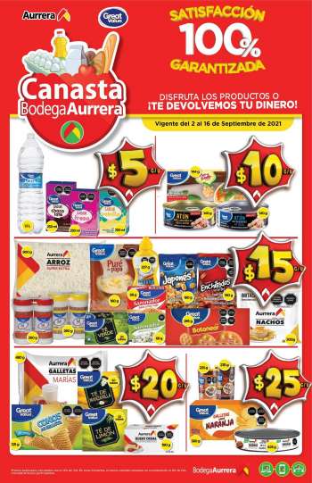 Folleto actual Bodega Aurrera - 2.9.2021 - 16.9.2021.