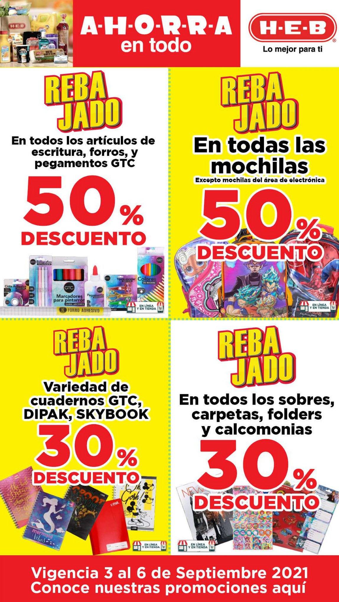 Catálogo H-E-B - 3.9.2021 - 6.9.2021. Página 1